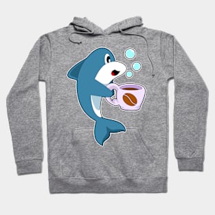 Dolphin Coffee Cup Hoodie